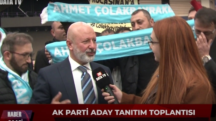 Ak Parti’nin KOCASİNAN Adayı AHMET ÇOLAKBAYRAKDAR oldu.