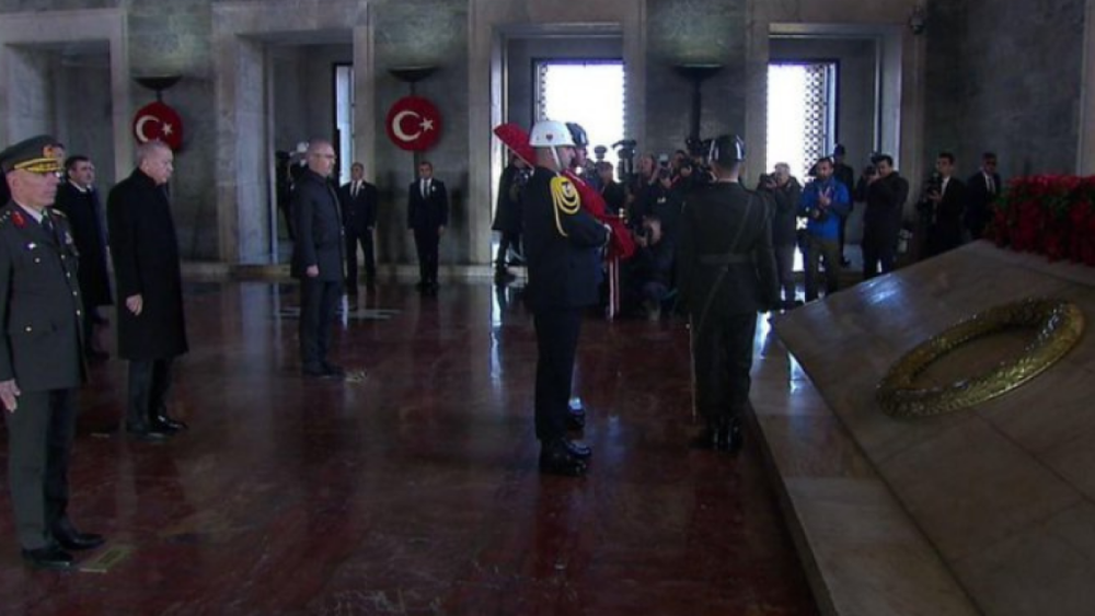 Erdoğan ve Devlet Erkanı Anıtkabir’de