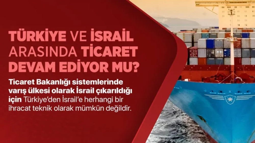 Türkiye-İsrail ticareti devam ediyor